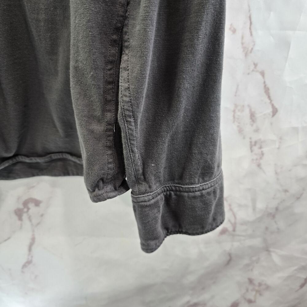 Faherty Shirt Mens XL Button Up Long Sleeve Organic Washed Black Sunwashed Gray - Picture 4 of 12